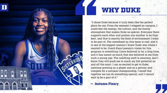 Autumn Fleary Why Duke Quote
