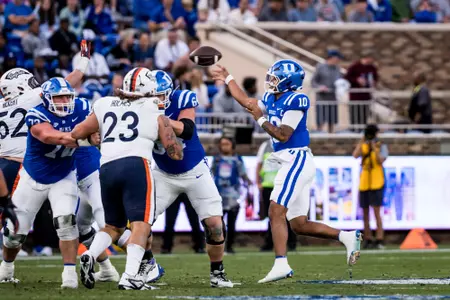 Duke welcomed No. 20 Virginia to Brooks Field at Wallace Wade Stadium for a key ACC clash.