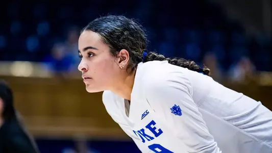 November 13, 2025: The Duke Blue Devils Volleyball team losses 3-2 against the Virginia Tech Hokies.