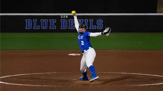 Sophie Garner-MacKinnon pitching vs. Liberty