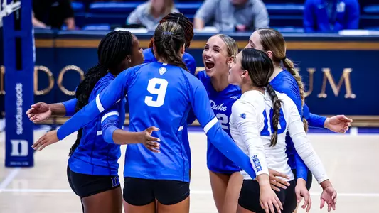 Durham, NC – Aug 29: NCAA Women's Volleyball - Bryant at Duke at Cameron Indoor Stadium in Durham, NC on August 29, 2025. (Credit: Andy Mead/YCJ)