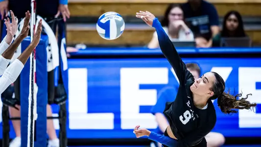 September 28, 2025: The Duke Blue Devils Volleyball team loses 1-3 against the Wake Forest Demon Deacons