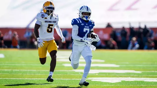 Duke faced Arizona State in the 2025 Tony the Tiger Sun Bowl.