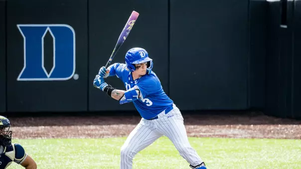 Quagliano bats for Duke baseball