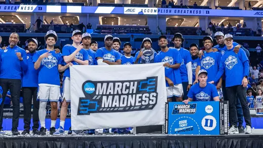 Duke basketball celebrates making NCAA Tournament