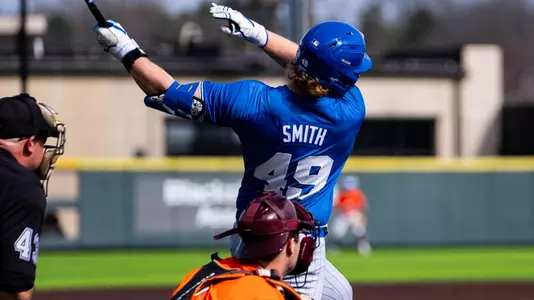 Kaden Smith swings at Virginia Tech