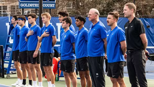 Duke battled Georgia Tech to a 4-3 decision at the Ambler Tennis Stadium.
