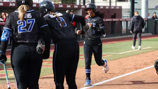 Duke softball celebrates at Boston College