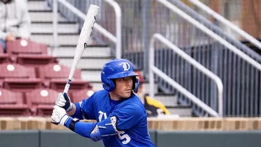 Matthew Strand bats at Boston College