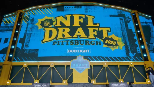 The stage at the 2026 NFL Draft in Pittsburgh.