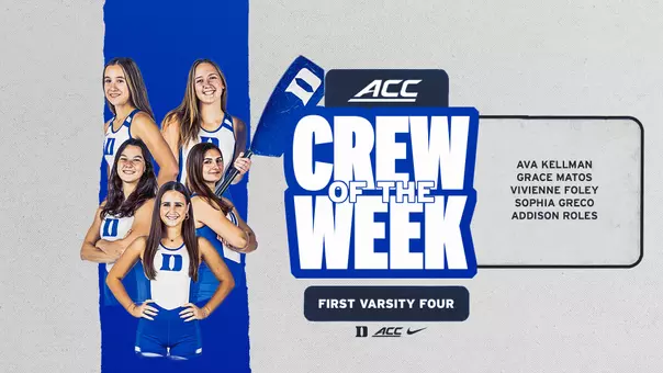 Varsity Four ACC Crew of the Week graphic April 7