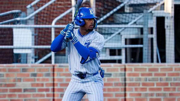 RJ Hamilton bats for Duke baseball