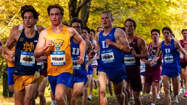 LOUISVILLE, KENTUCKY - OCTOBER 31: Athletes compete in the ACC Cross Country Championships at E.P. Tom Sawyer Park on October 31 in Louisville, Kentucky. (Photo by Chris Carter/theACC.com)