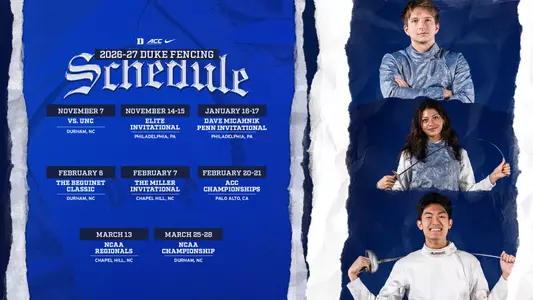 2026-27 Duke Fencing Schedule