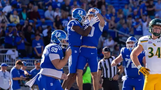 Duke football downed William & Mary, 62-7, at Brooks Field at Wallace Wade Stadium on September 26, 2026.