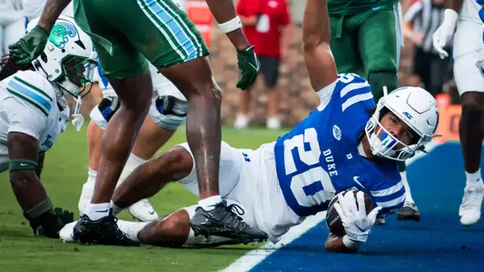 The Blue Devils kicked off the 2026 campaign by hosting Tulane inside Brooks Field at Wallace Wade Stadium on September 5.