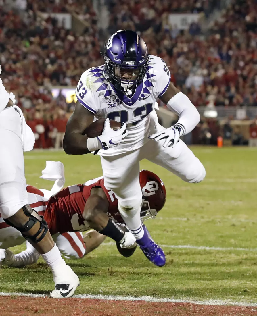 TCU vs Oklahoma football in Norman, Oklahoma on November 23, 2019. (Photo by/ Gregg Ellman)