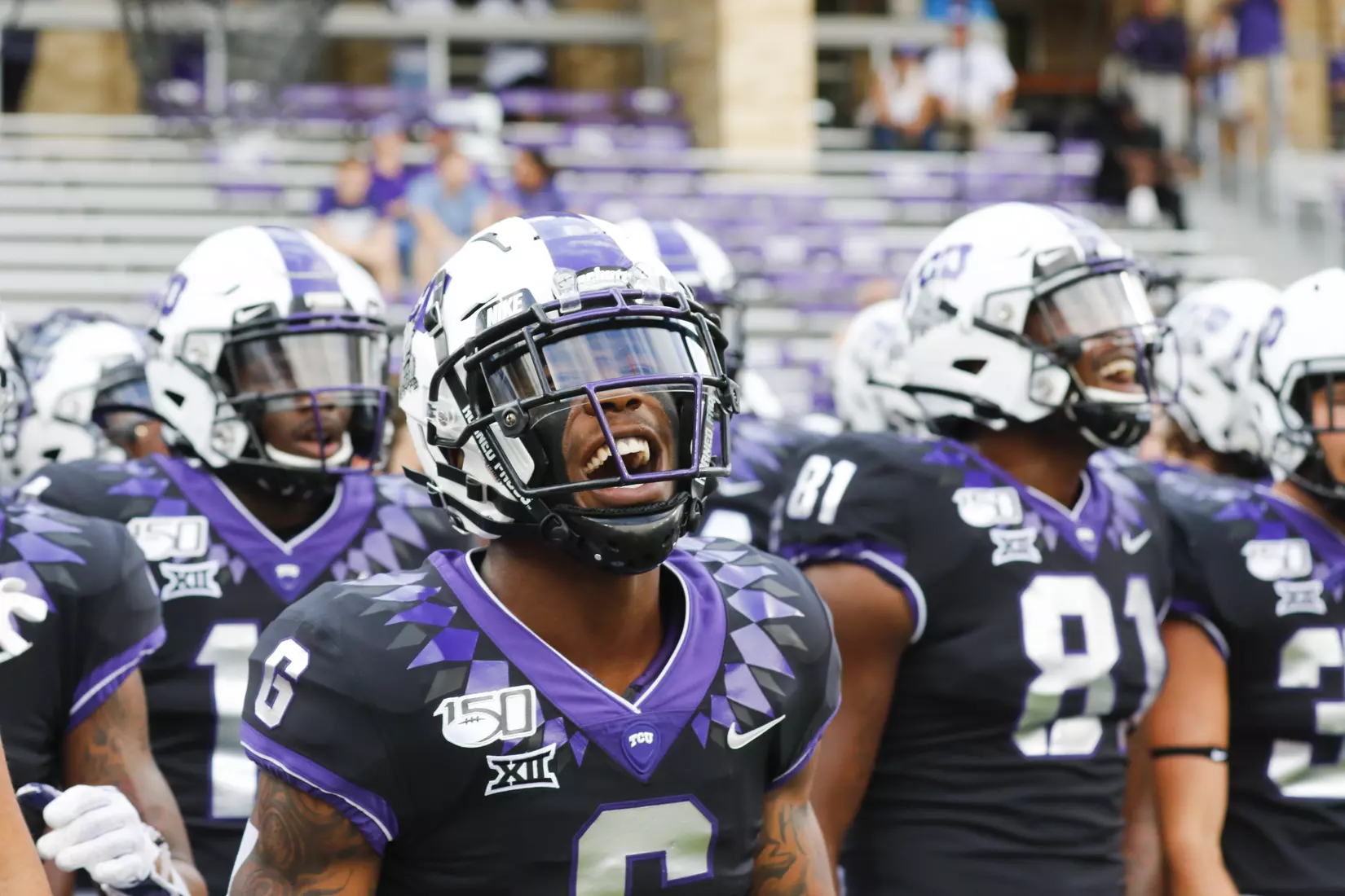 TCU vs Kansas Football at Amon Carter Stadium in Fort Worth, Texas on September 28, 2019. (Photo/Sharon Ellman)
