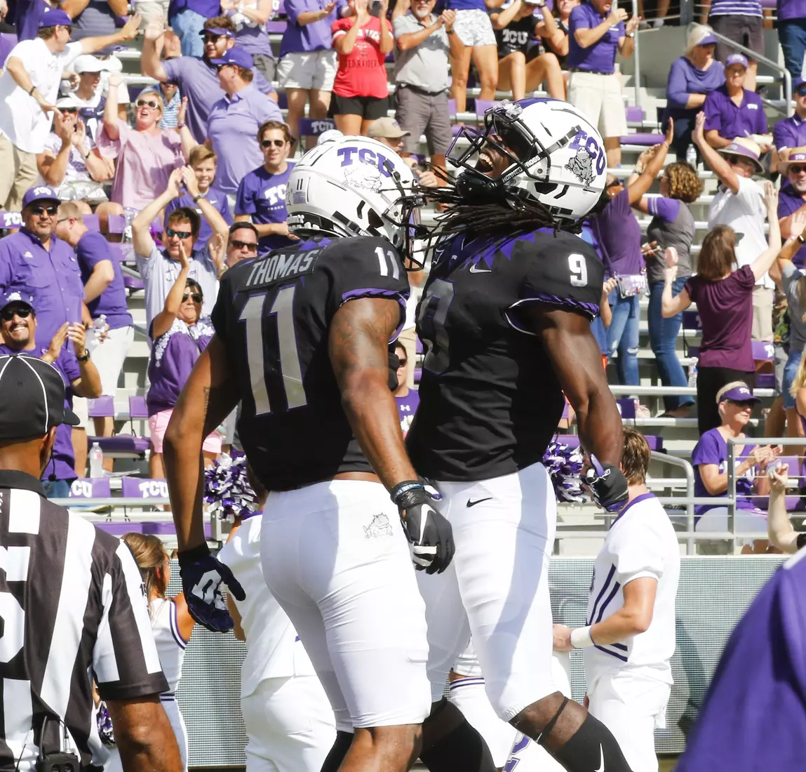 TCU vs Kansas Football at Amon Carter Stadium in Fort Worth, Texas on September 28, 2019. (Photo/Sharon Ellman)