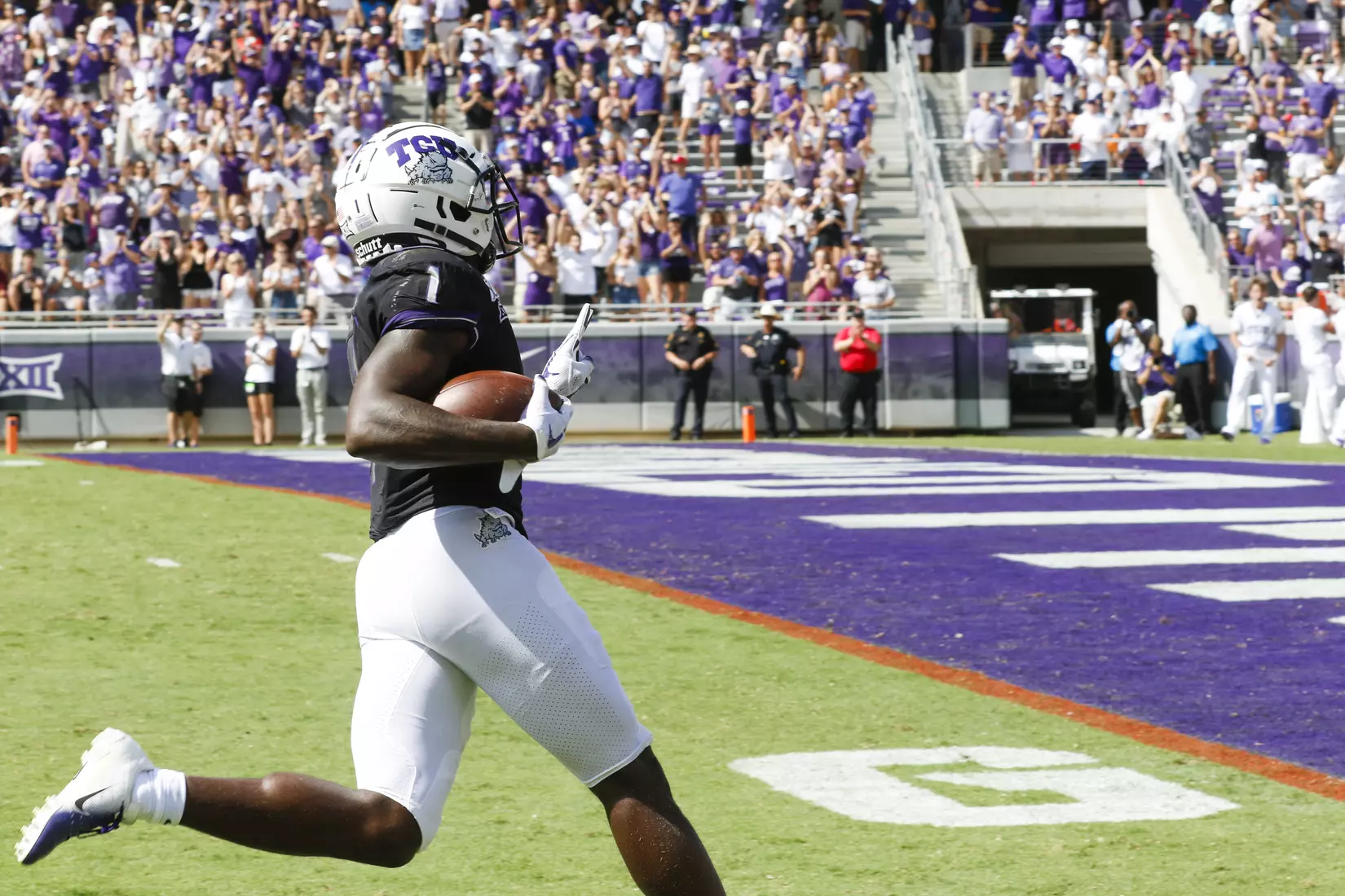 TCU vs Kansas Football at Amon Carter Stadium in Fort Worth, Texas on September 28, 2019. (Photo/Sharon Ellman)