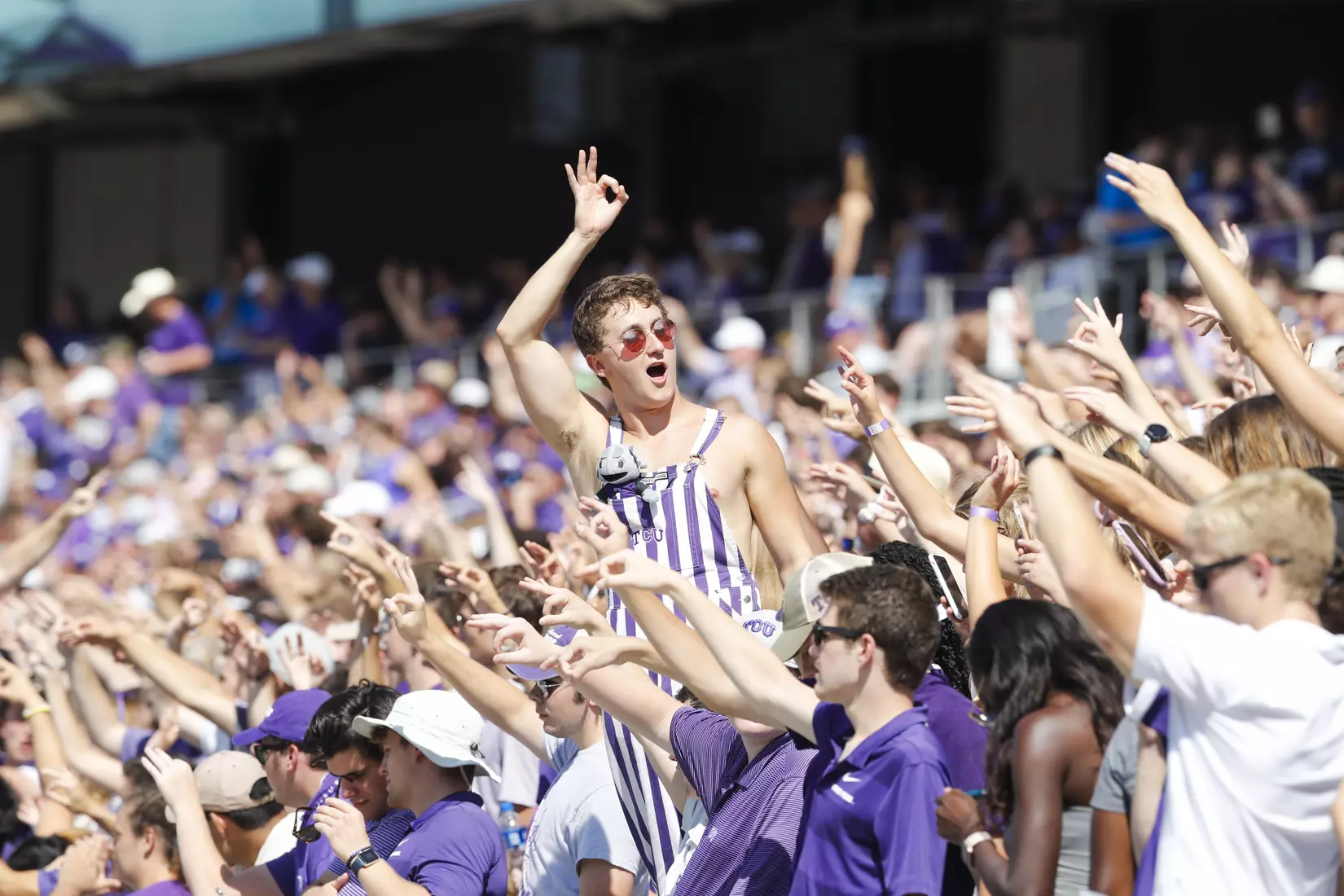 TCU vs Kansas Football at Amon Carter Stadium in Fort Worth, Texas on September 28, 2019. (Photo/Sharon Ellman)