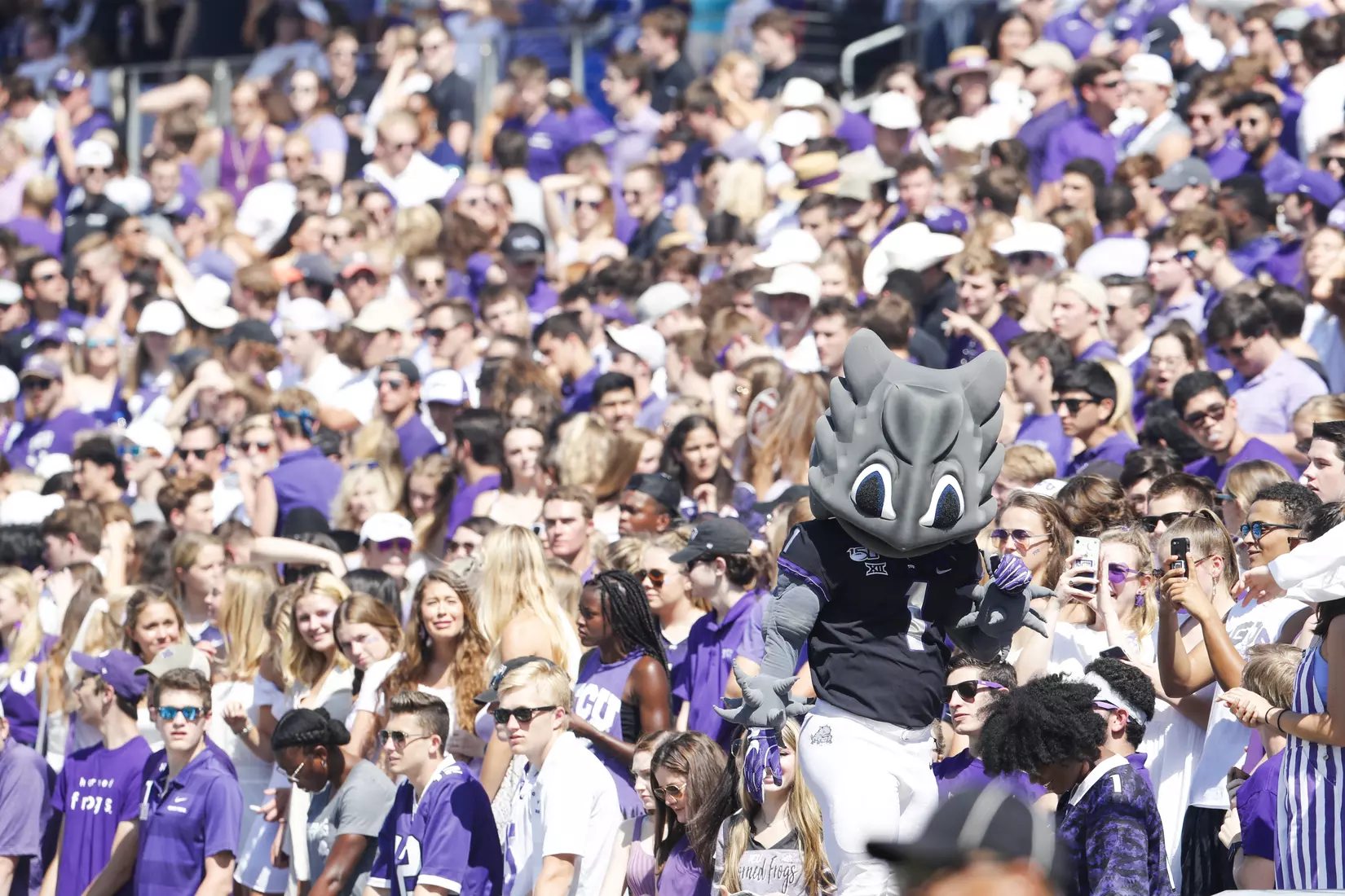 TCU vs Kansas Football at Amon Carter Stadium in Fort Worth, Texas on September 28, 2019. (Photo/Sharon Ellman)