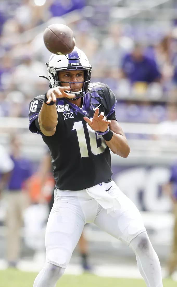 TCU vs Kansas Football at Amon Carter Stadium in Fort Worth, Texas on September 28, 2019. (Photo/Sharon Ellman)