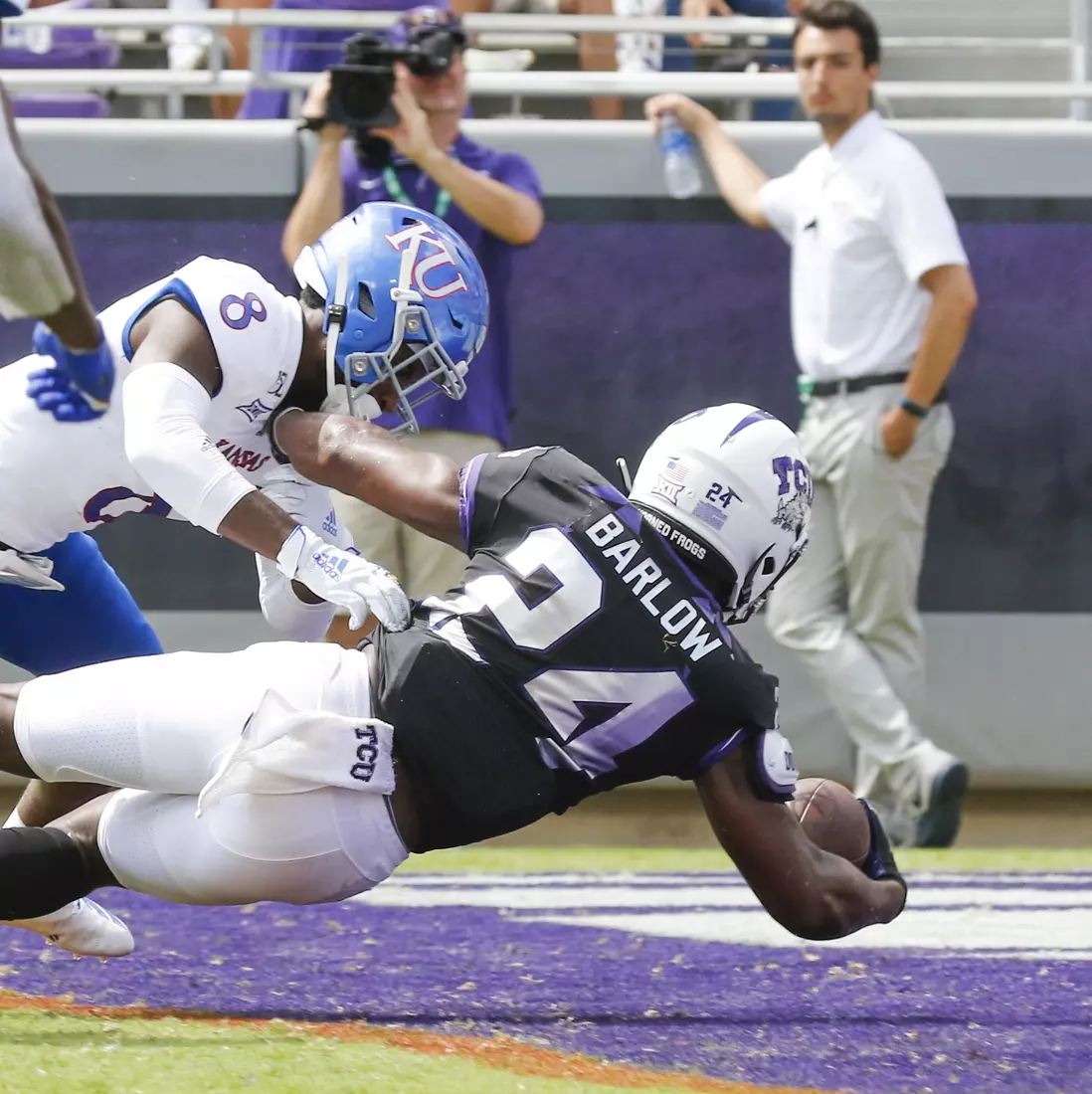 TCU vs Kansas Football at Amon Carter Stadium in Fort Worth, Texas on September 28, 2019. (Photo/Sharon Ellman)