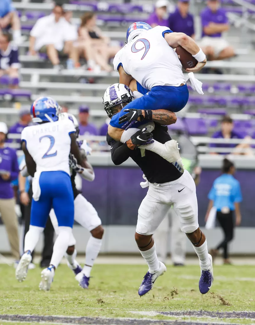 TCU vs Kansas Football at Amon Carter Stadium in Fort Worth, Texas on September 28, 2019. (Photo/Sharon Ellman)