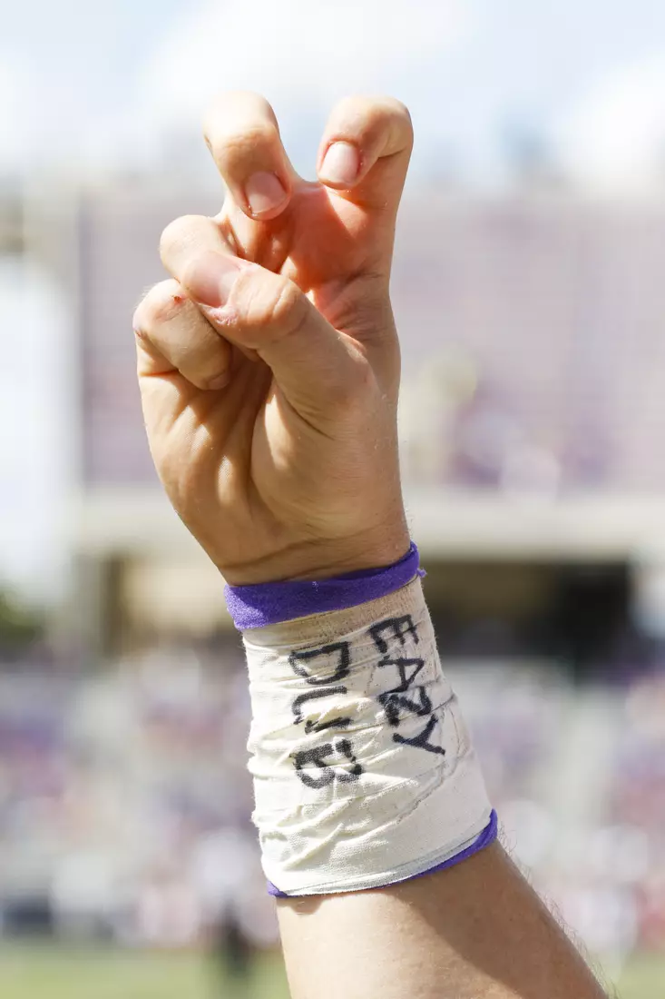 TCU vs Kansas Football at Amon Carter Stadium in Fort Worth, Texas on September 28, 2019. (Photo/Sharon Ellman)