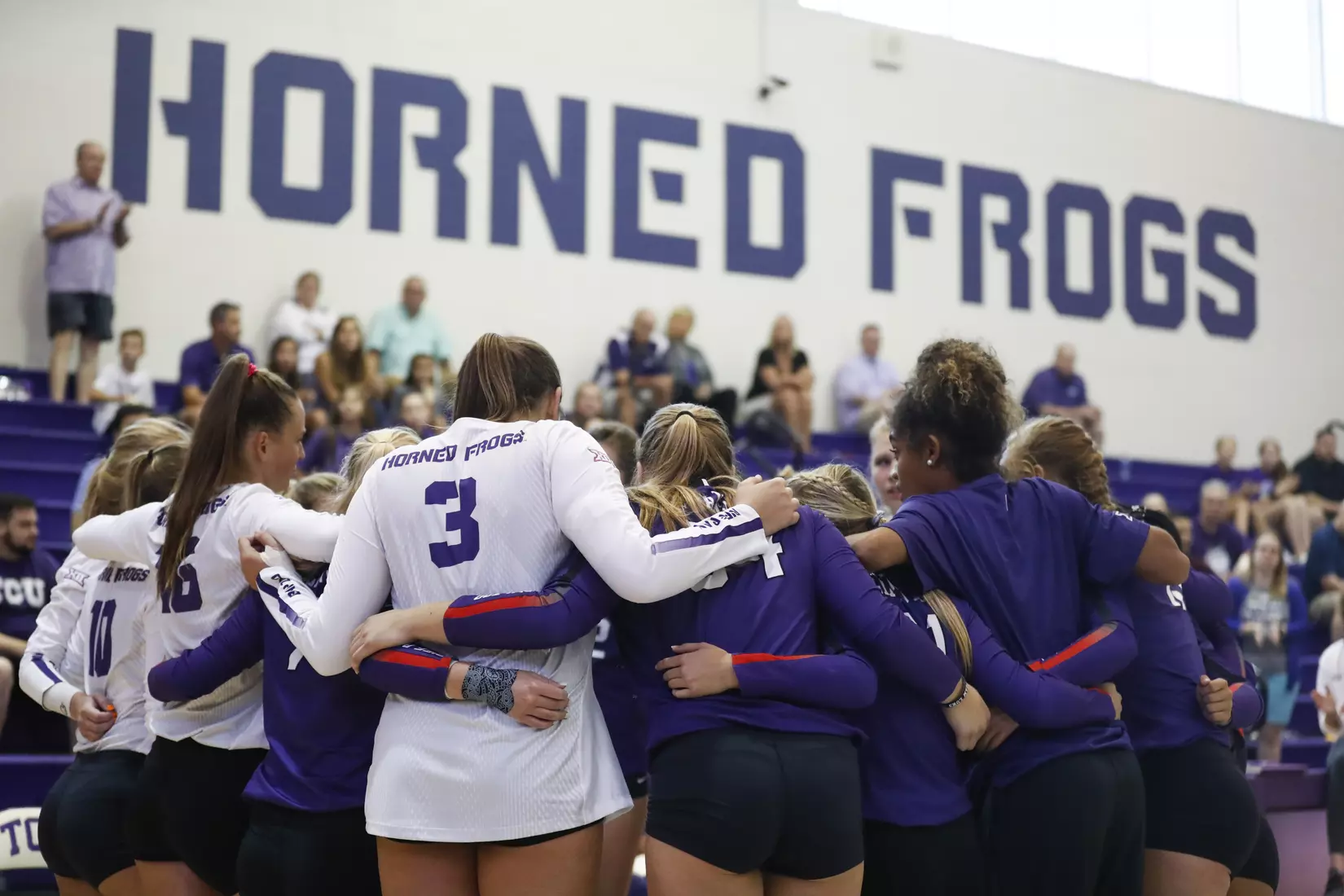 TCU volleyball purple white scrimmage in Fort Worth, Texas on August 24, 2019. (Photo/Sharon Ellman)
