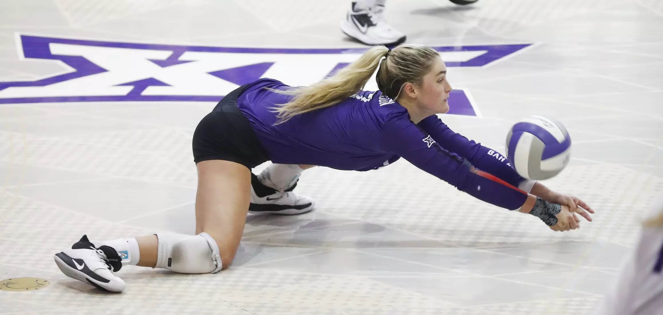 TCU volleyball purple white scrimmage in Fort Worth, Texas on August 24, 2019. (Photo/Sharon Ellman)