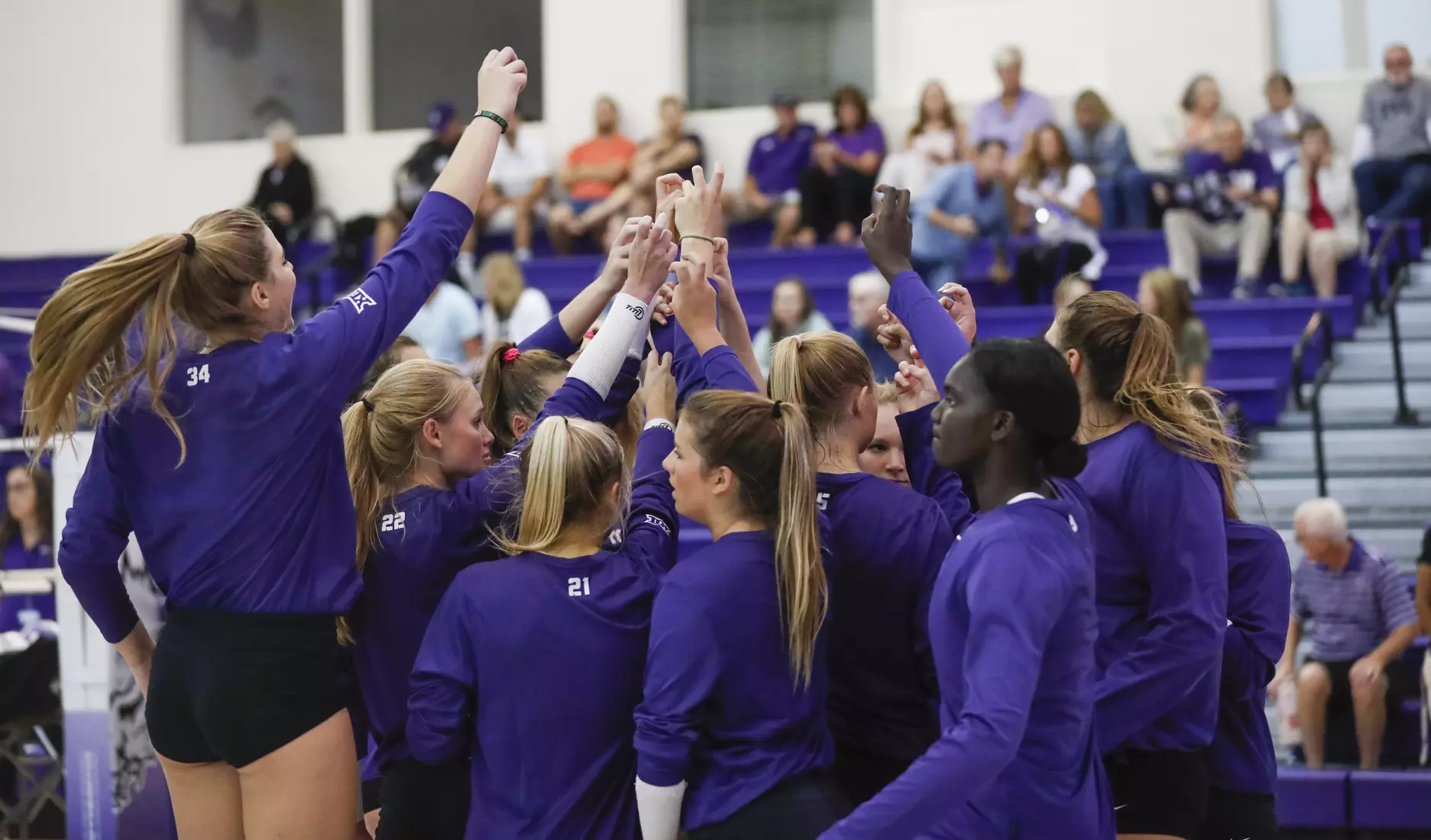 TCU vs High Point University Volleyball in Fort Worth, Texas on August 30, 2019. (Photo/Sharon Ellman)