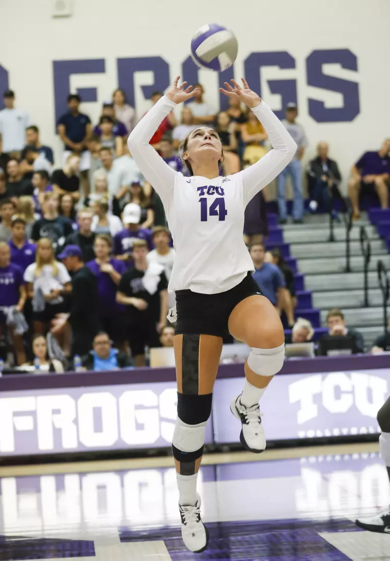 TCU vs High Point University Volleyball in Fort Worth, Texas on August 30, 2019. (Photo/Sharon Ellman)