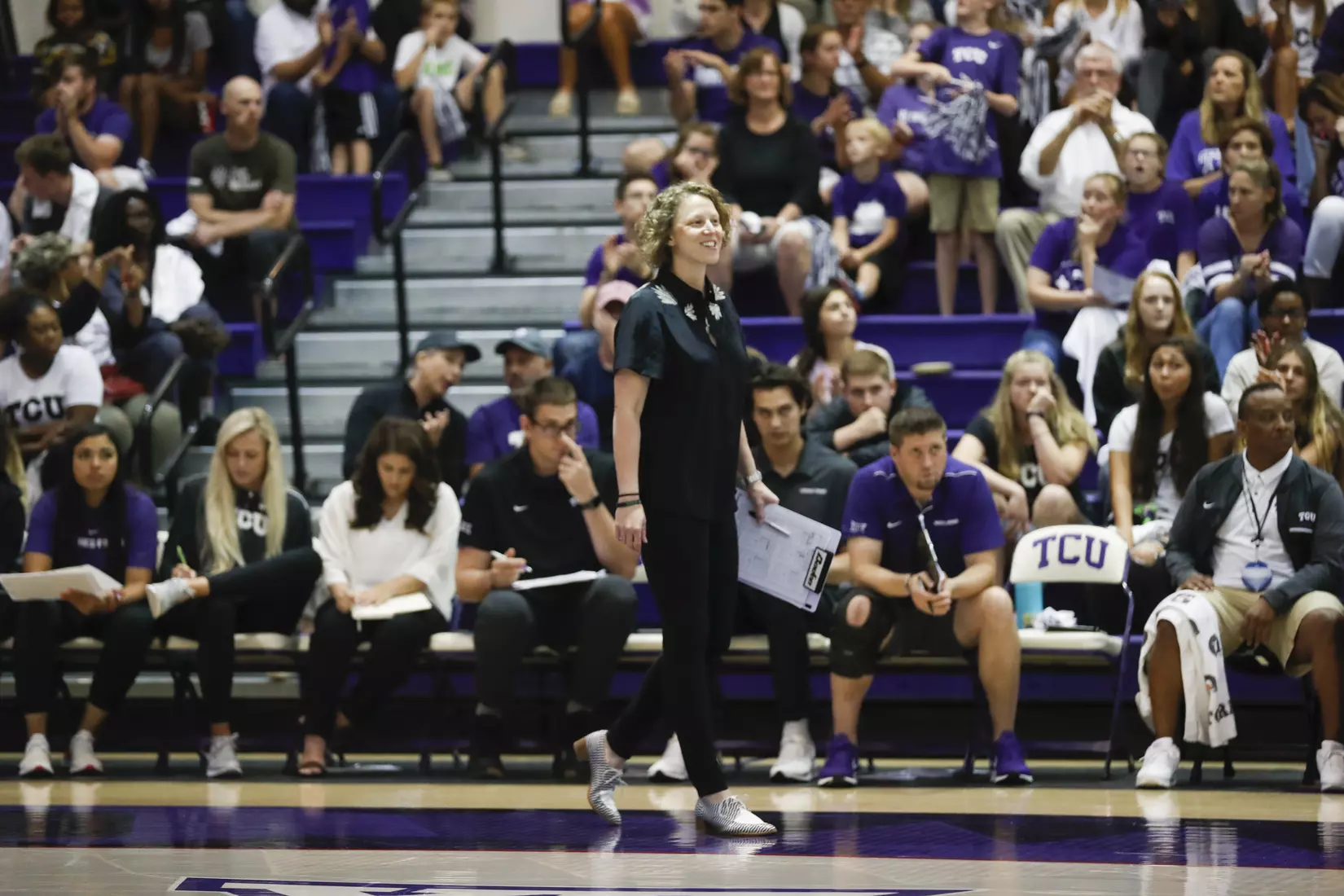 TCU vs High Point University Volleyball in Fort Worth, Texas on August 30, 2019. (Photo/Sharon Ellman)