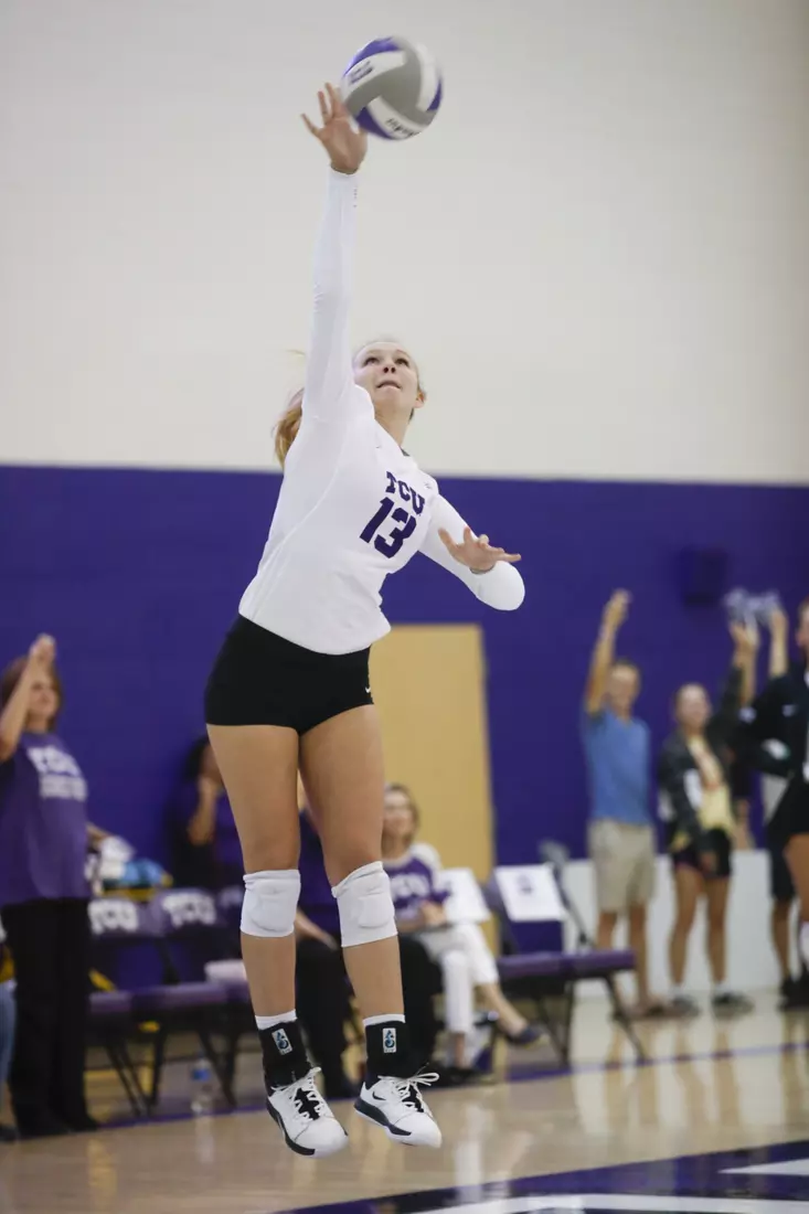 TCU vs High Point University Volleyball in Fort Worth, Texas on August 30, 2019. (Photo/Sharon Ellman)
