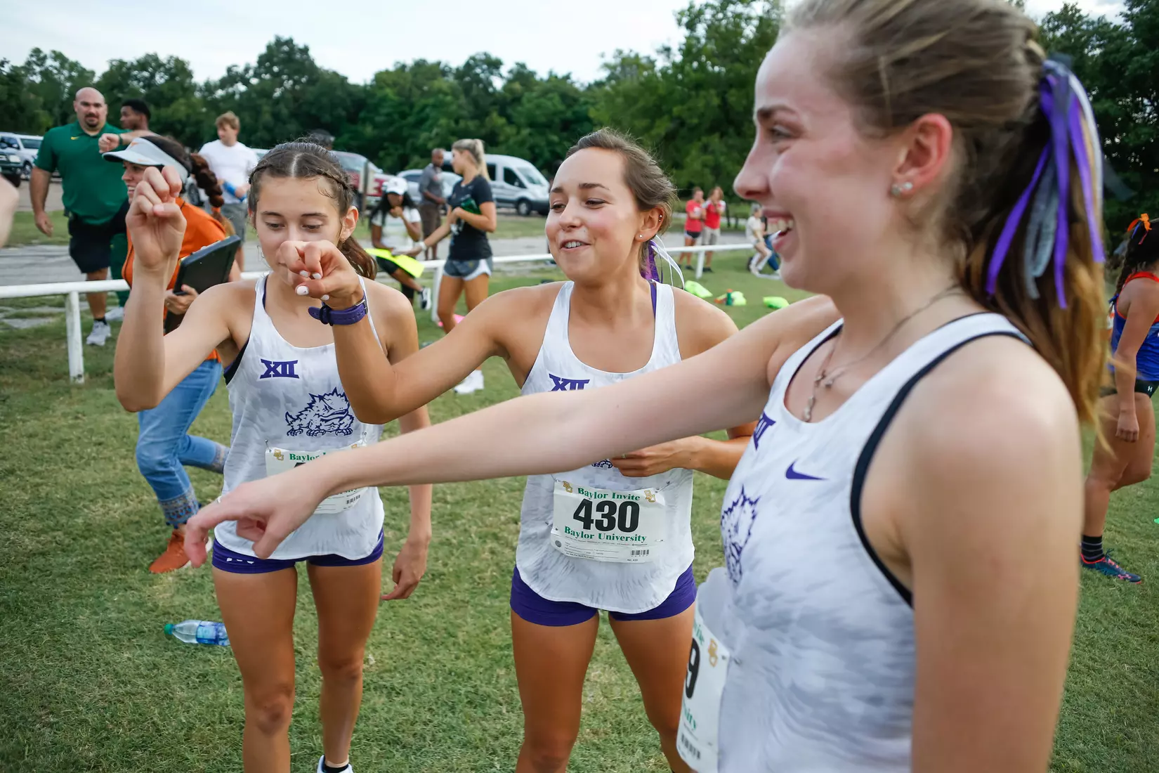 TCU Cross Country competes at the Bear Twilight Invitational meet in Waco, Texas on August 30, 2019. (Photo/Ellman Photography)