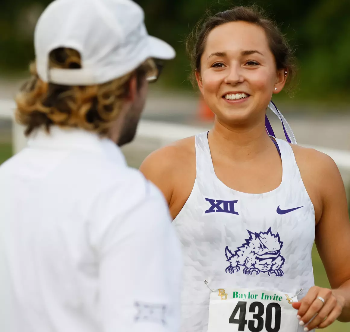 TCU Cross Country competes at the Bear Twilight Invitational meet in Waco, Texas on August 30, 2019. (Photo/Ellman Photography)