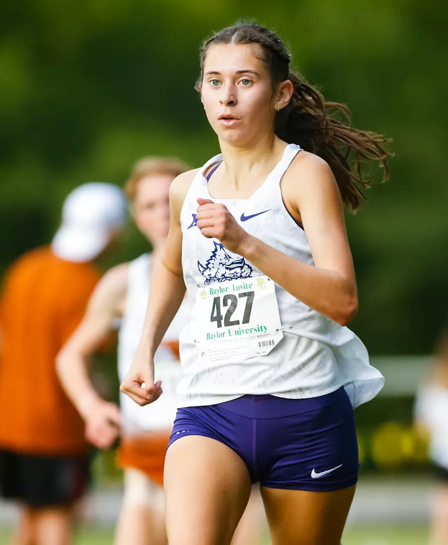 TCU Cross Country competes at the Bear Twilight Invitational meet in Waco, Texas on August 30, 2019. (Photo/Ellman Photography)