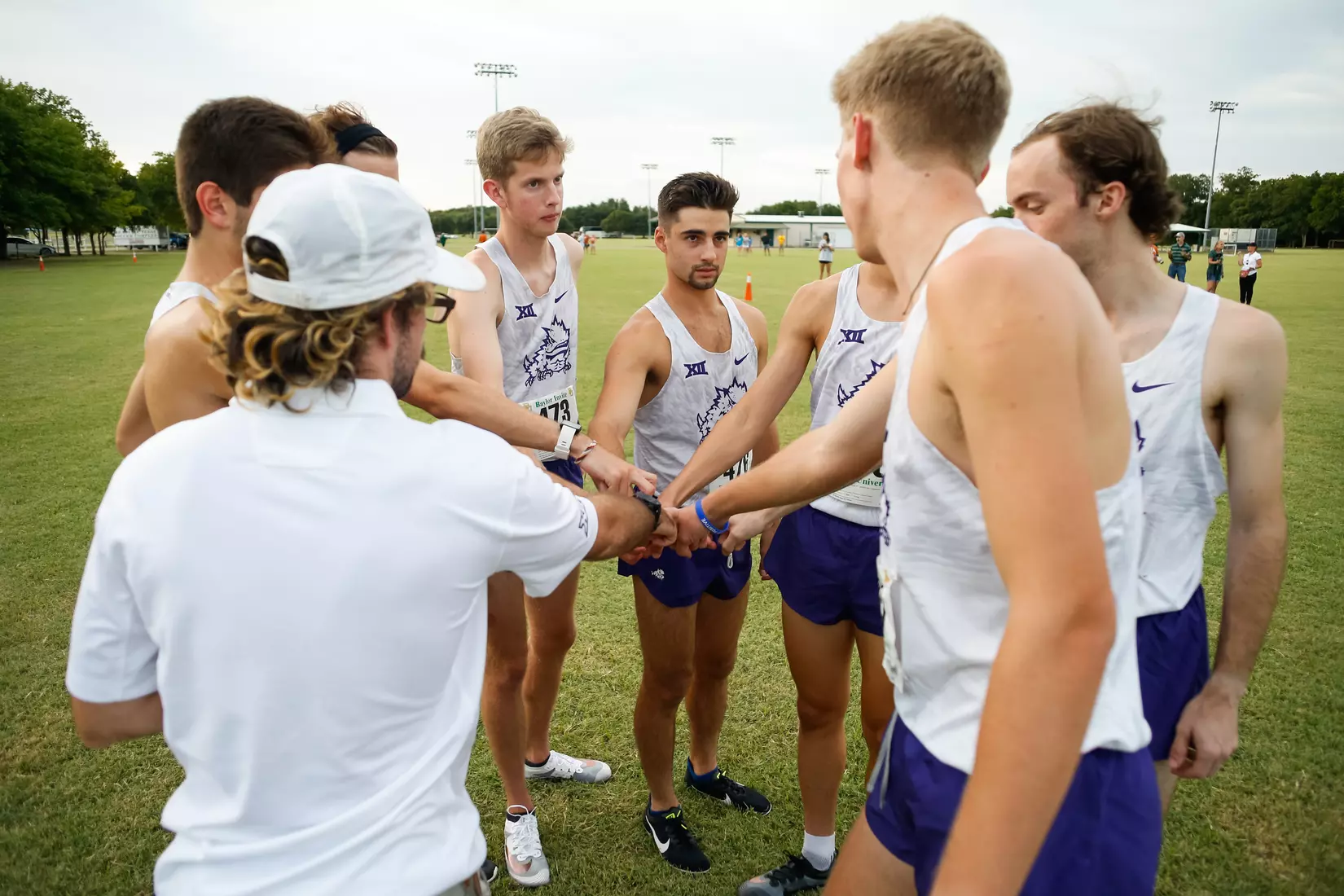 TCU Cross Country competes at the Bear Twilight Invitational meet in Waco, Texas on August 30, 2019. (Photo/Ellman Photography)