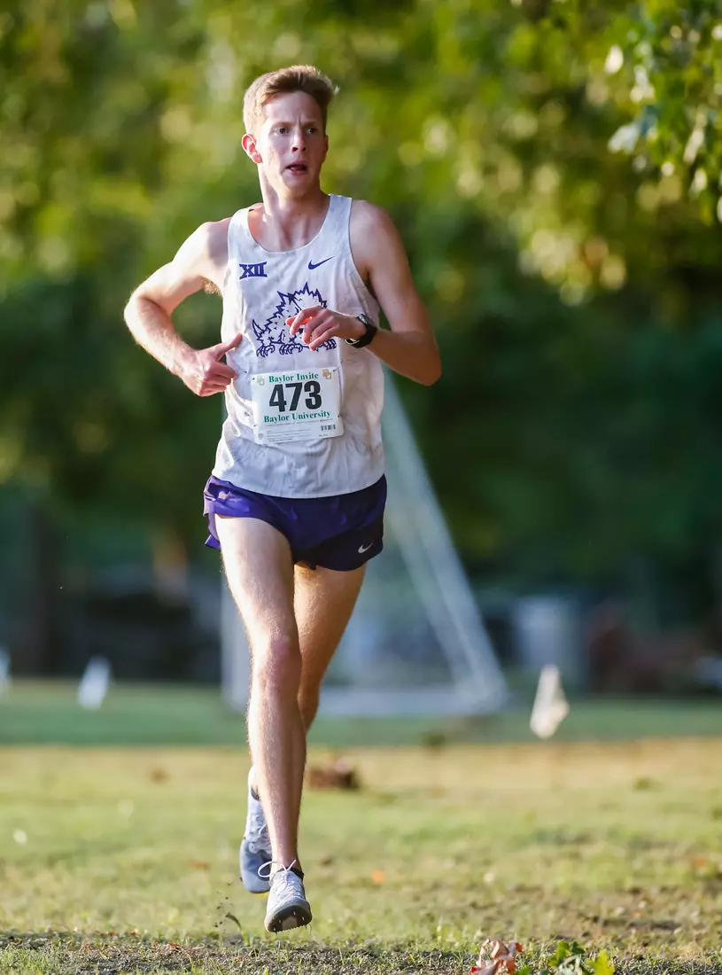 TCU Cross Country competes at the Bear Twilight Invitational meet in Waco, Texas on August 30, 2019. (Photo/Ellman Photography)