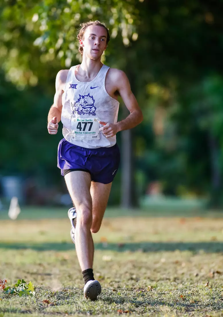 TCU Cross Country competes at the Bear Twilight Invitational meet in Waco, Texas on August 30, 2019. (Photo/Ellman Photography)