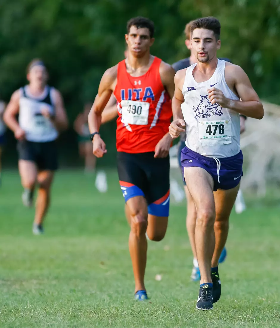 TCU Cross Country competes at the Bear Twilight Invitational meet in Waco, Texas on August 30, 2019. (Photo/Ellman Photography)