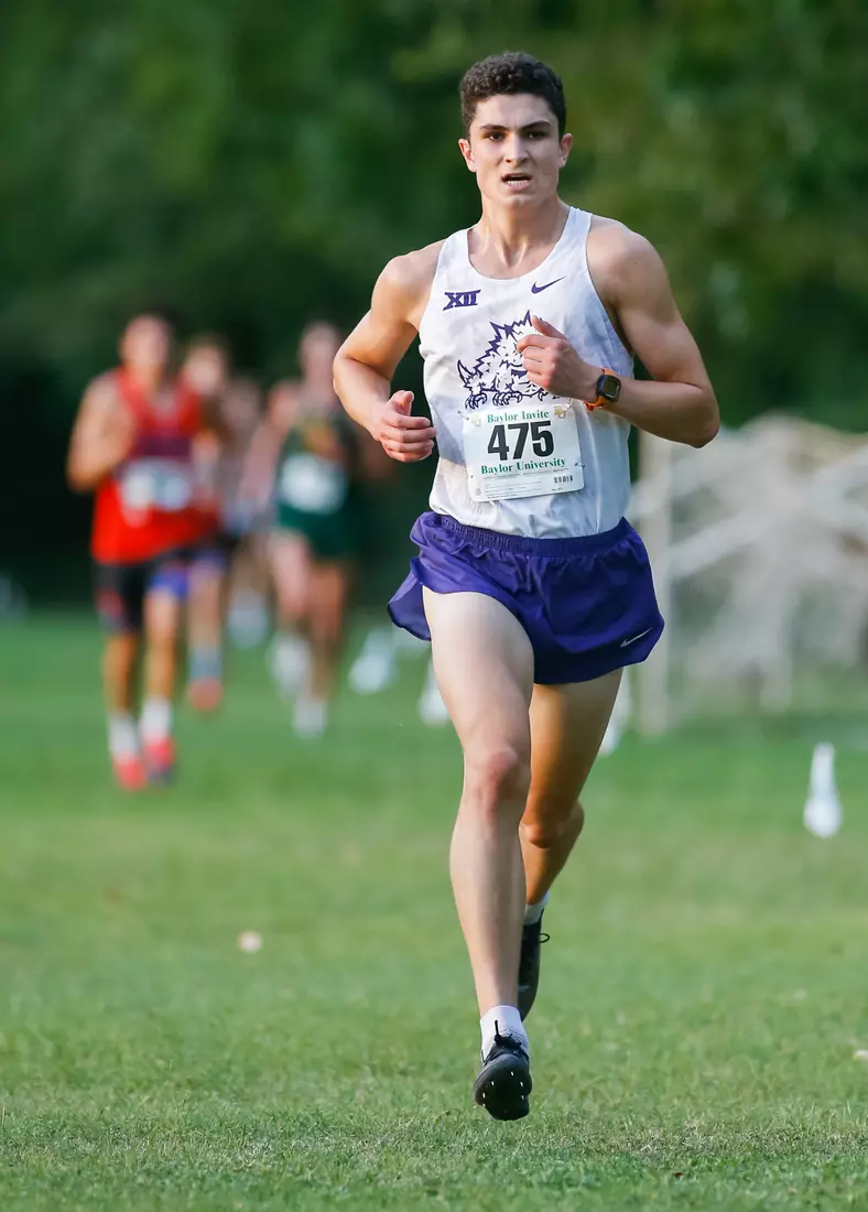 TCU Cross Country competes at the Bear Twilight Invitational meet in Waco, Texas on August 30, 2019. (Photo/Ellman Photography)