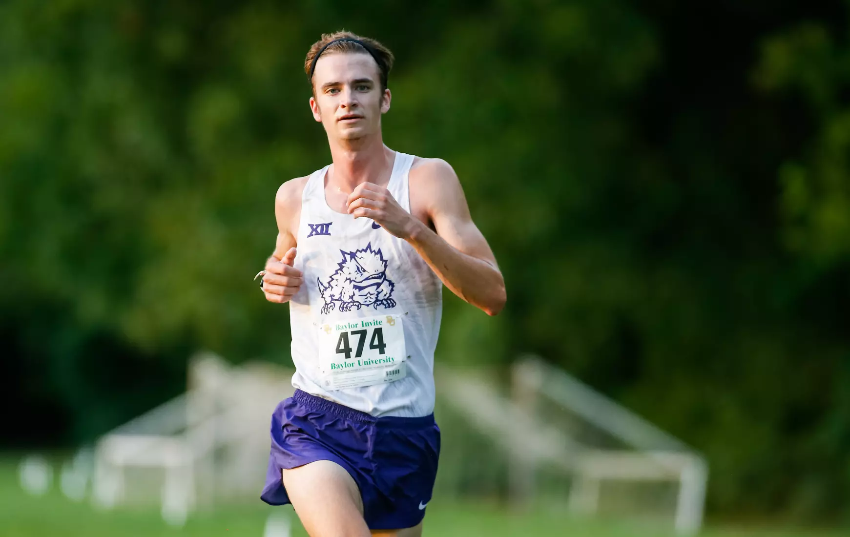 TCU Cross Country competes at the Bear Twilight Invitational meet in Waco, Texas on August 30, 2019. (Photo/Ellman Photography)