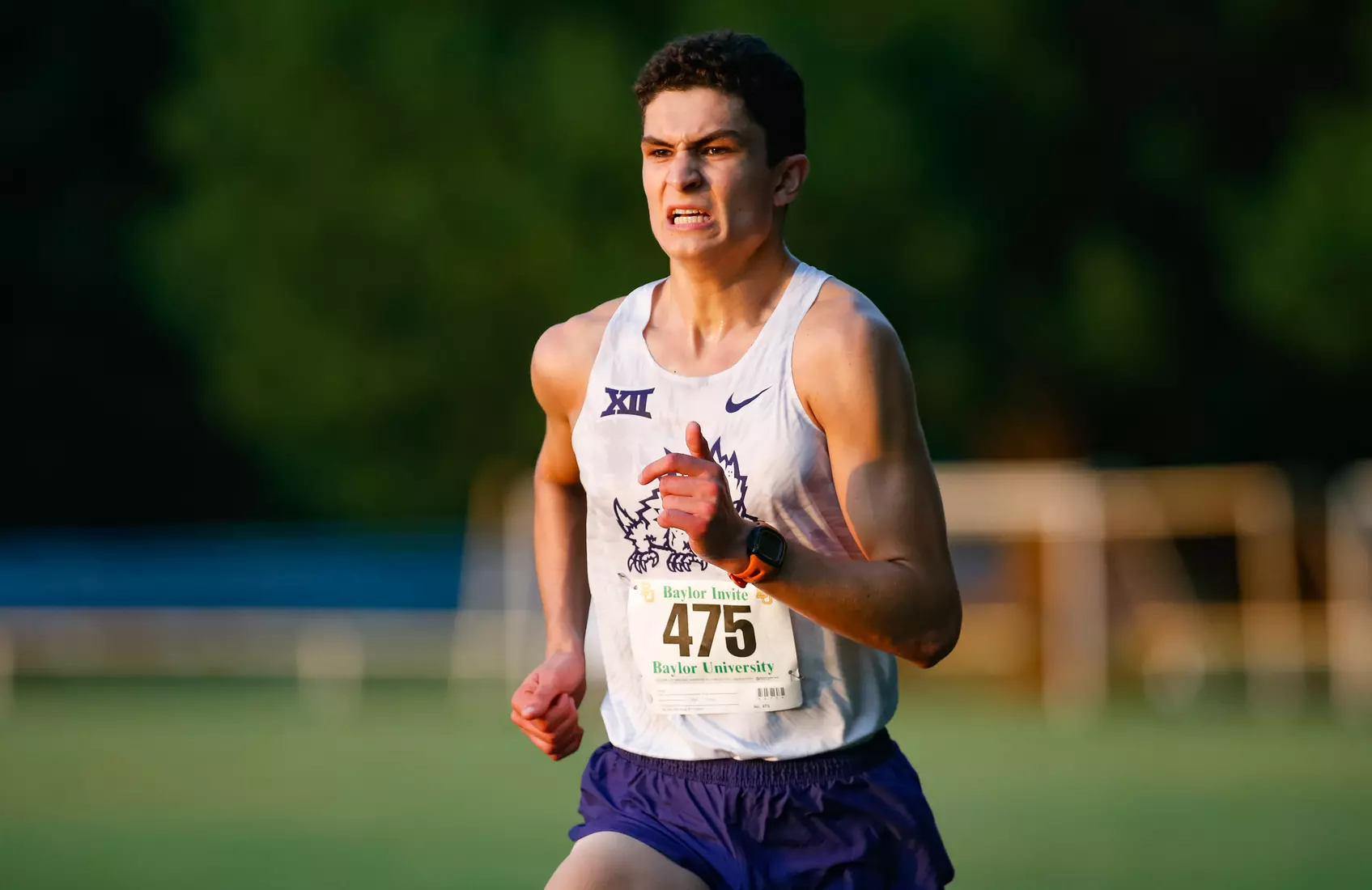 TCU Cross Country competes at the Bear Twilight Invitational meet in Waco, Texas on August 30, 2019. (Photo/Ellman Photography)