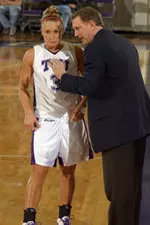 Stephanie Thiel and coach Jeff Mittie are in Salt Lake City for MWC basketball media day.