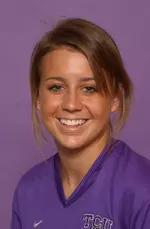 Caroline Starns recorded a goal and an assist in her first career game.