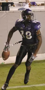 Quentily Harmon needs two receptions to tie Reggie Harrell (103, 2002-04) for 10th on the Horned Frogs' career receiving list.