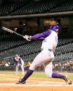 Austin Adams hit his second home run of the season.